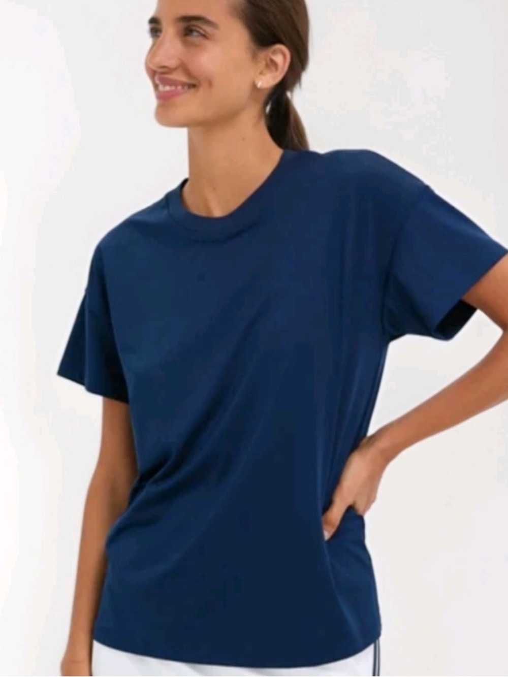 Tuckernuck Navy Short Sleeve Performance Jersey Ryan Boyfriend Tee XXL
